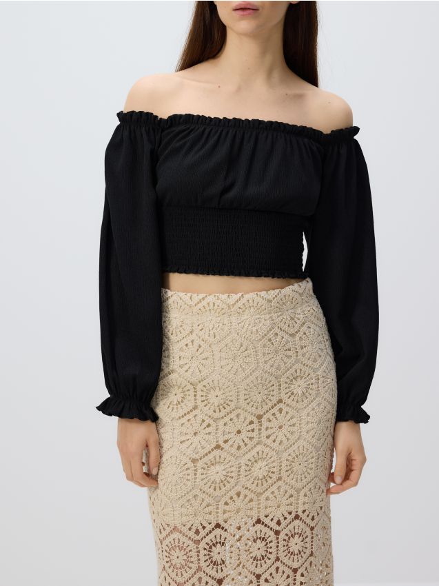 Cold shoulder blouse - RESERVED