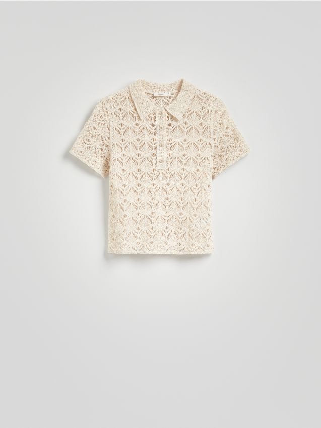 Reserved - LADIES` BLOUSE - bej Reserved - LADIES` BLOUSE - bej