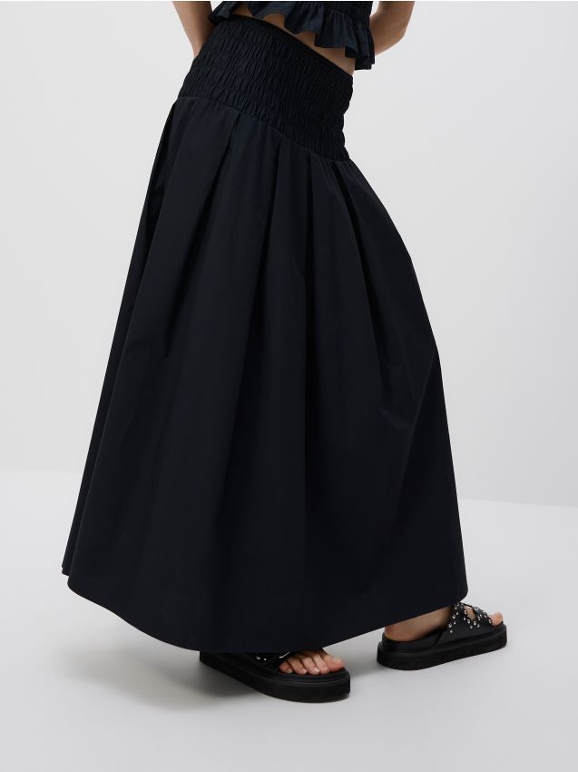 Cotton midi skirt - RESERVED