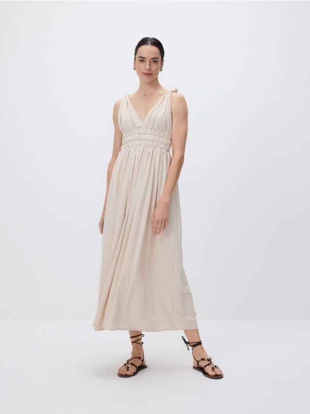 Maxi haljina s naborima - RESERVED