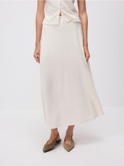 Maxi jersey skirt