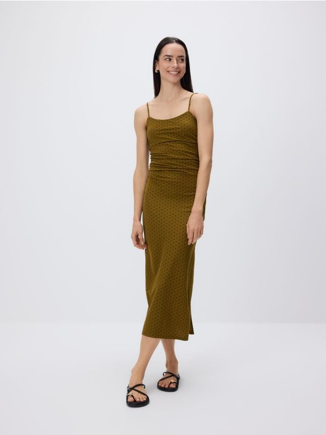 Drapirana maxi haljina - RESERVED