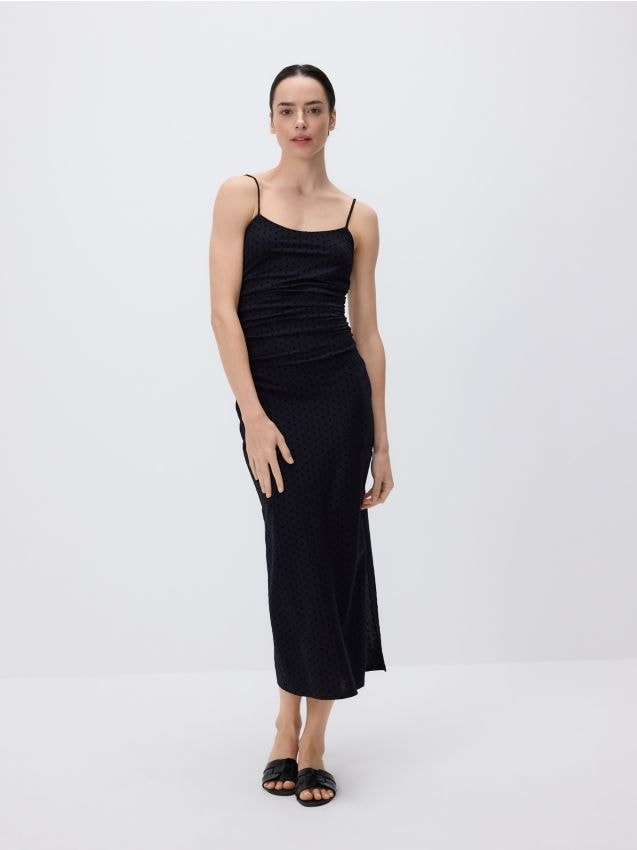 Nabrana maxi haljina - RESERVED