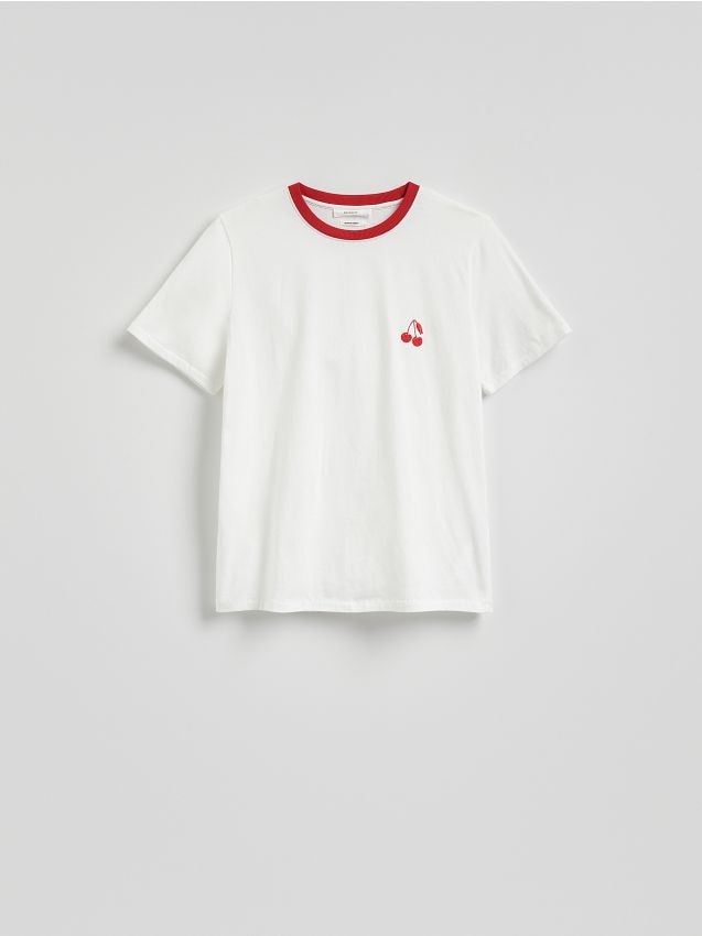 T-shirt with fine embroidery - RESERVED