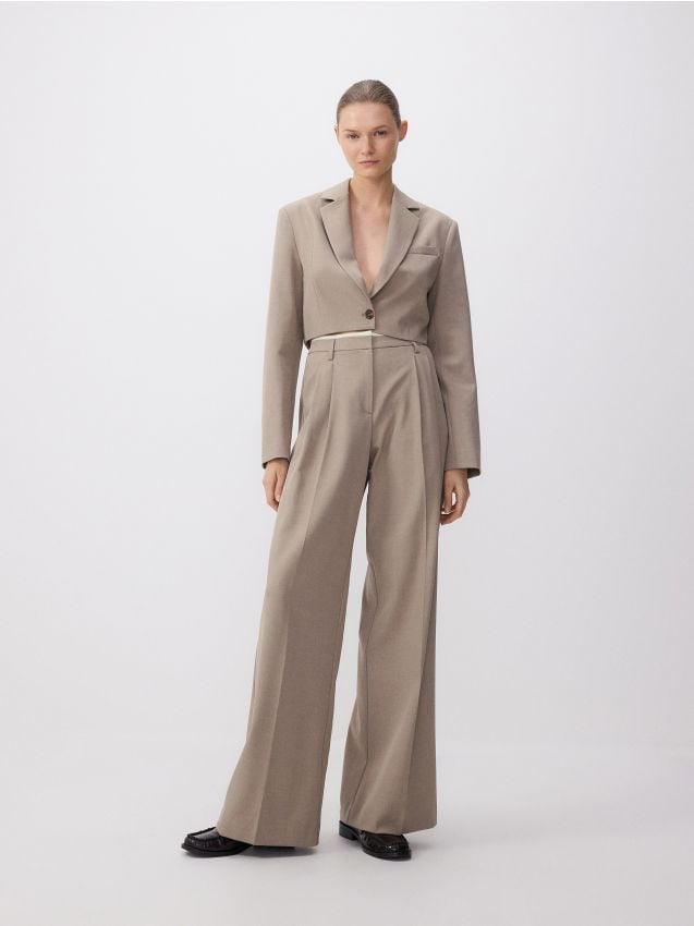 Trousers with contrast insert - RESERVED