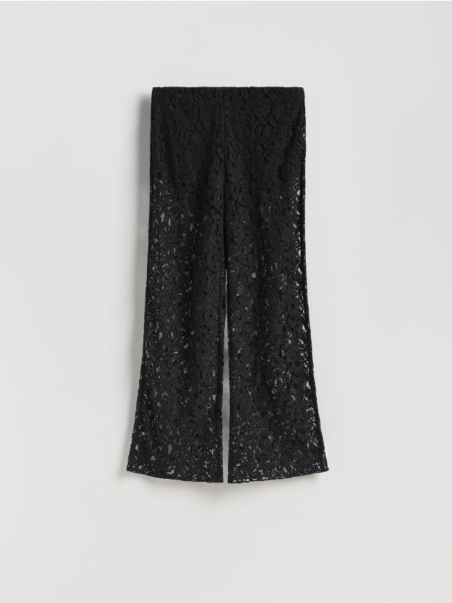 Reserved - LADIES` TROUSERS - negru