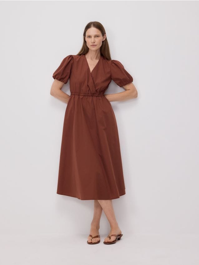 Robe à manches bouffantes - RESERVED