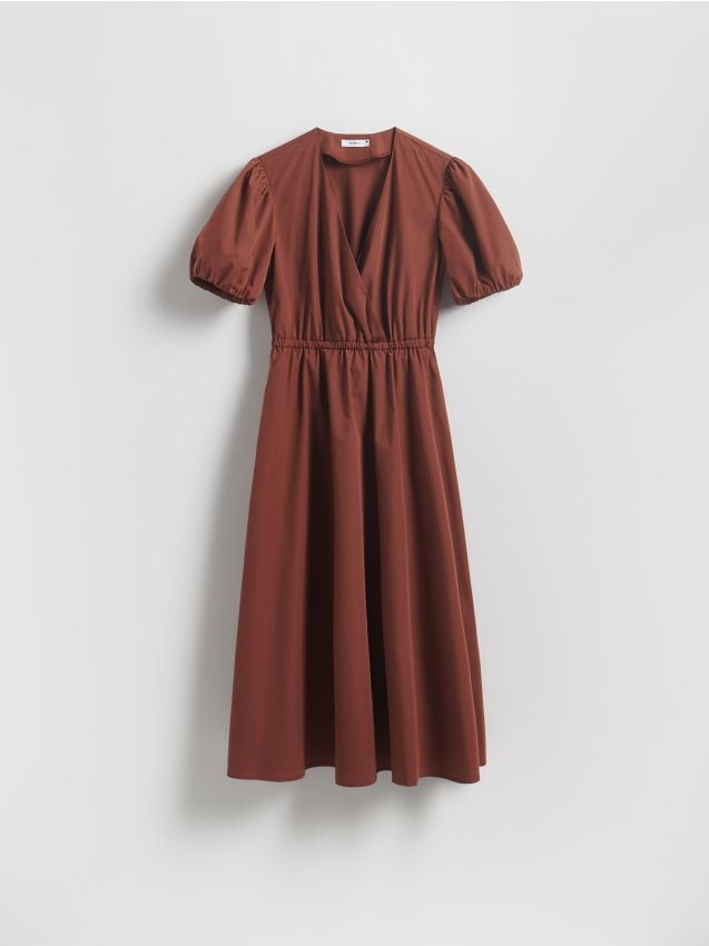 Rochie cu mâneci bufante - RESERVED