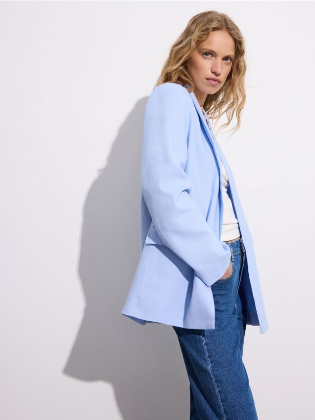 Linen rich blazer - RESERVED