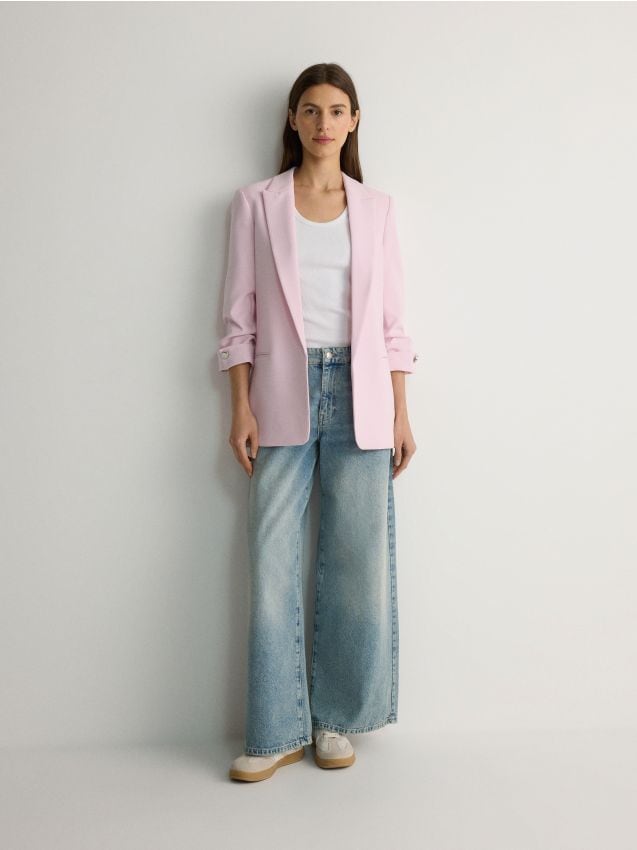 Blazer with viscose blend - RESERVED
