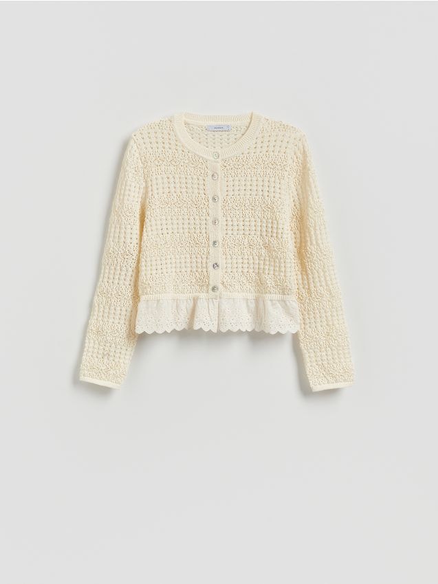 Vest van ajourbreisel - RESERVED