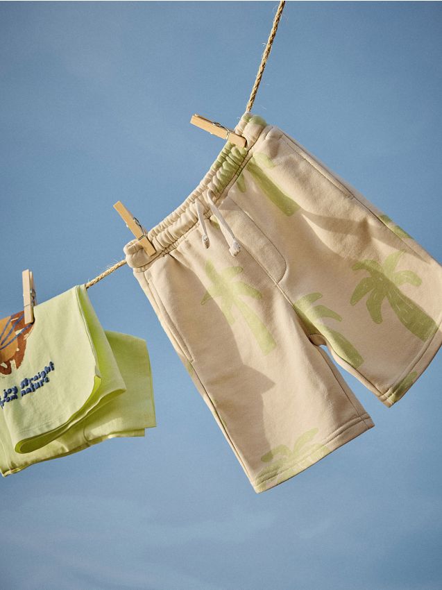 Printed cotton shorts - RESERVED