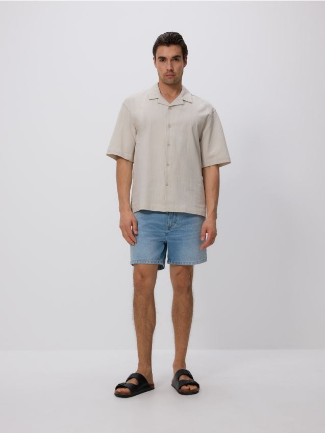Straight denim shorts - RESERVED