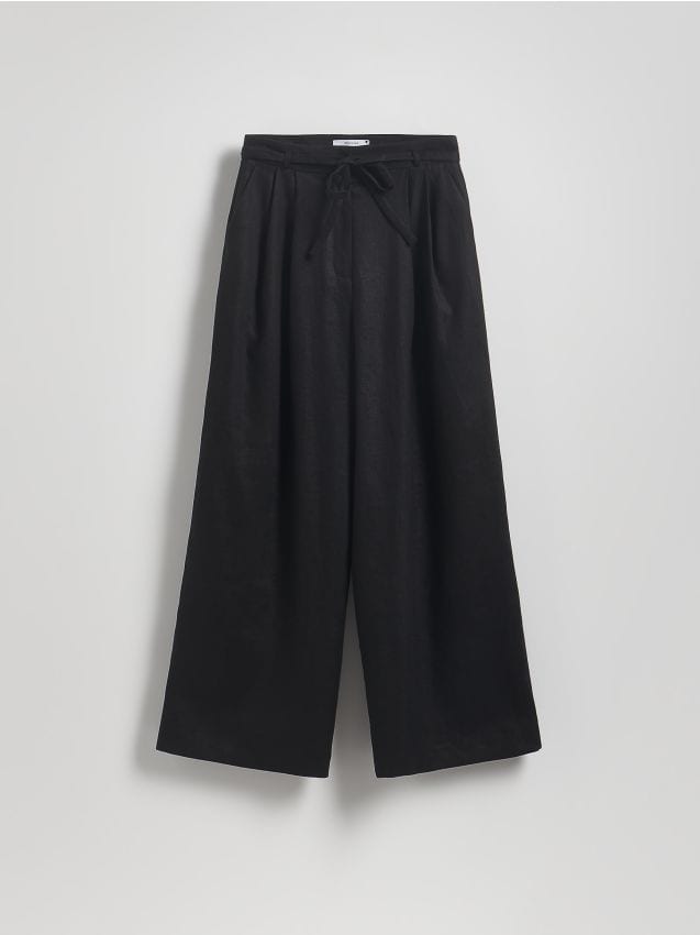 Reserved - LADIES` TROUSERS - negru