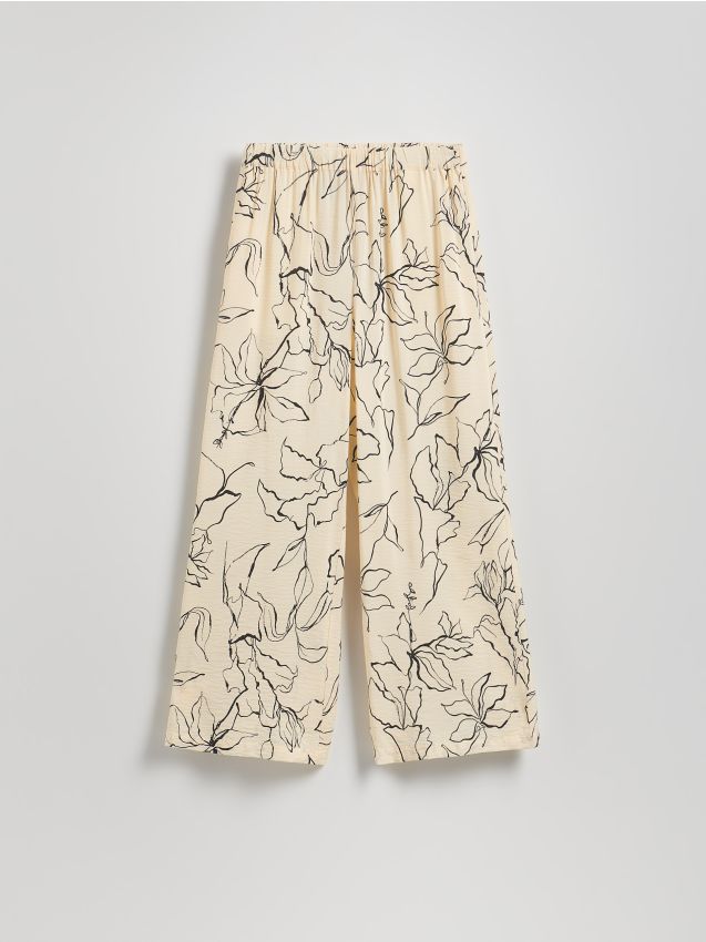Pantalone s uzorkom od viskoze - RESERVED
