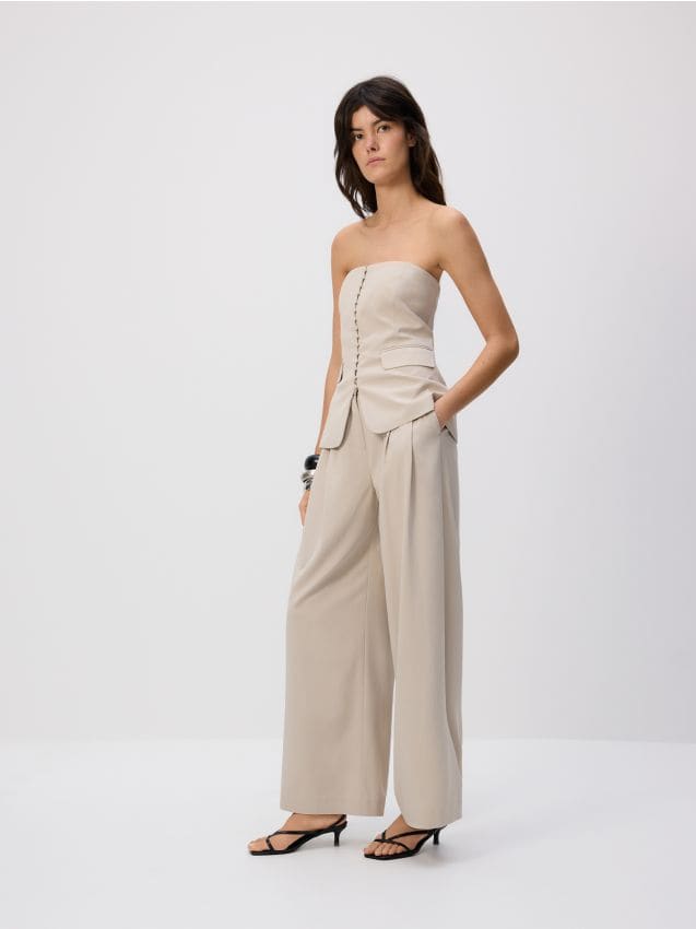 Viscose rich trousers - RESERVED