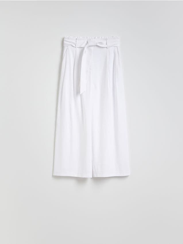 Loose tie-waist trousers - RESERVED