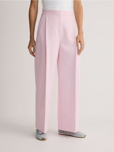 Wide-Leg-Hose mit Bügelfalte