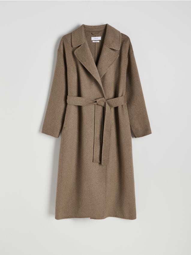 Fleece jas van een wolmix - RESERVED