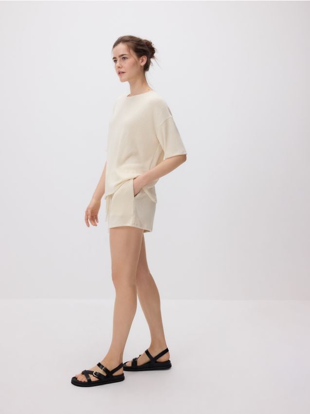 Short en maille avec viscose - RESERVED