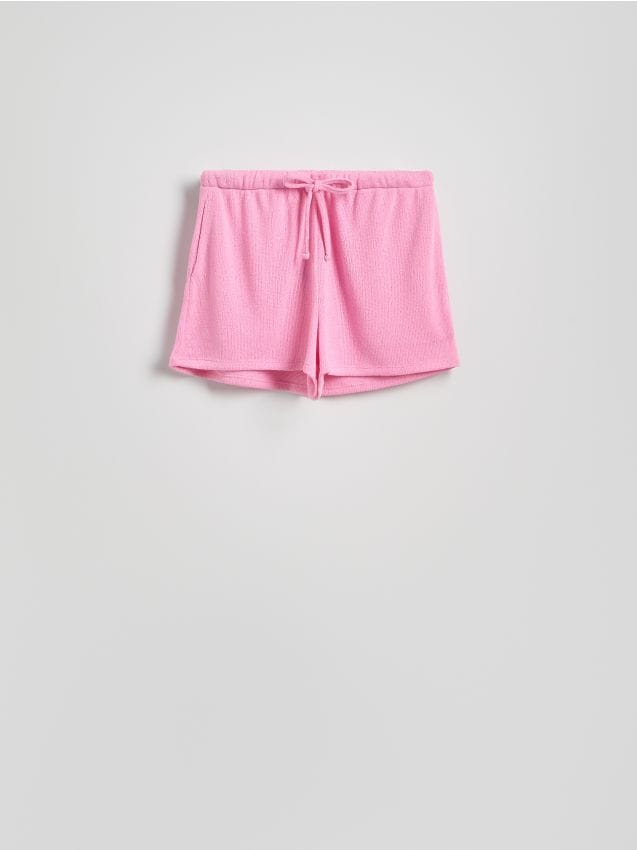 Knit shorts with viscose - RESERVED