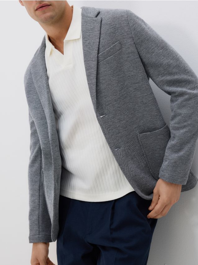 Reserved - Sacou clasic slim fit - bleumarin Reserved - Sacou clasic slim fit - bleumarin