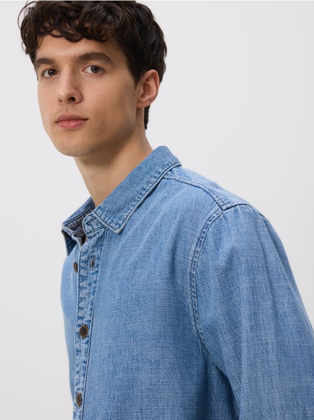 Comfort fit denim shirt - RESERVED