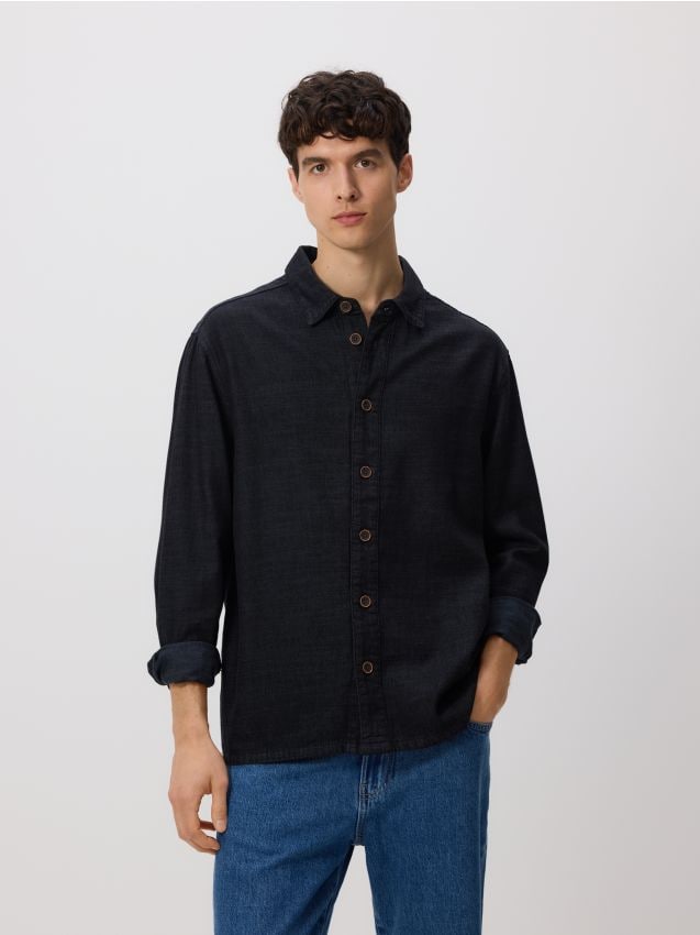 Comfort fit denim shirt - RESERVED