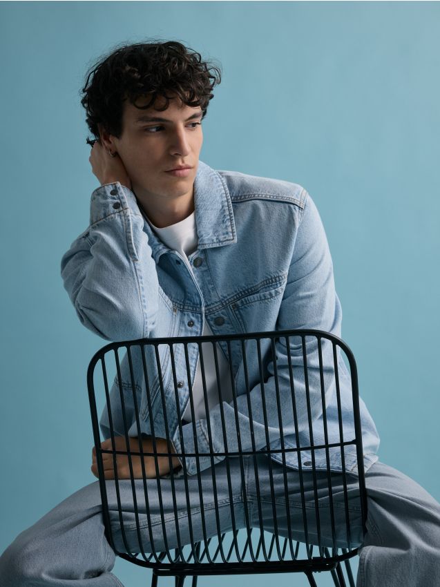Regular fit denim shirt - RESERVED