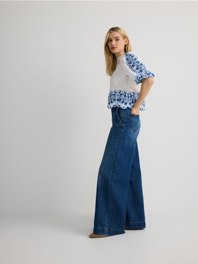 Wide leg jeans - RESERVED