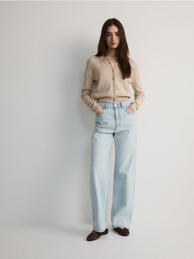 Wide leg jeans - RESERVED