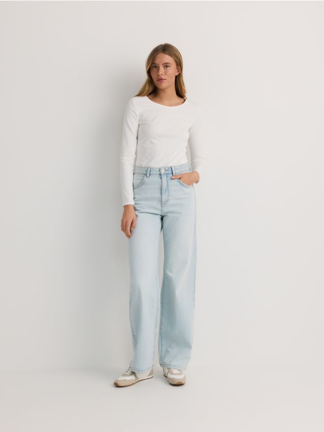 Wide leg jeans - RESERVED