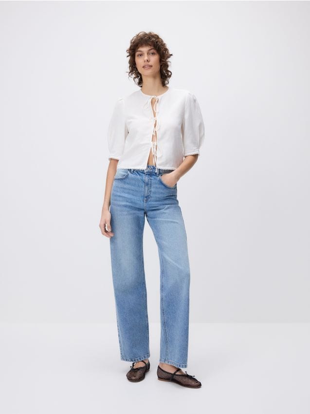 Kavbojke wide leg - RESERVED