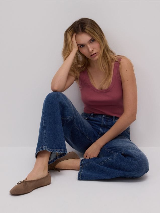 Wide leg jeans - RESERVED