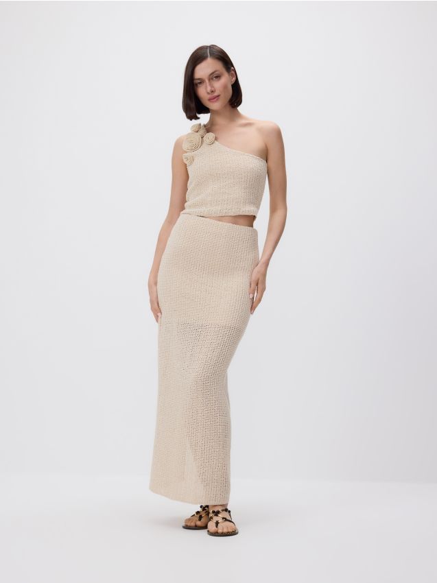 Jersey maxi skirt - RESERVED