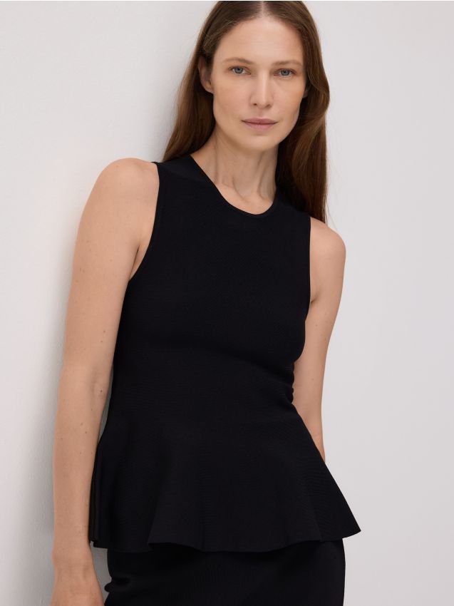 Blouse with peplum hem - RESERVED