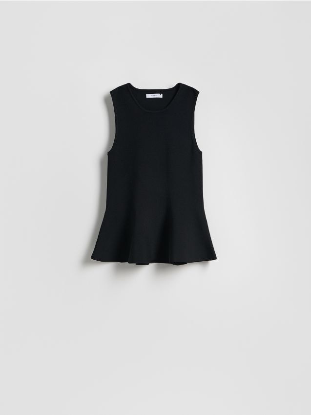 Blouse with peplum hem - RESERVED