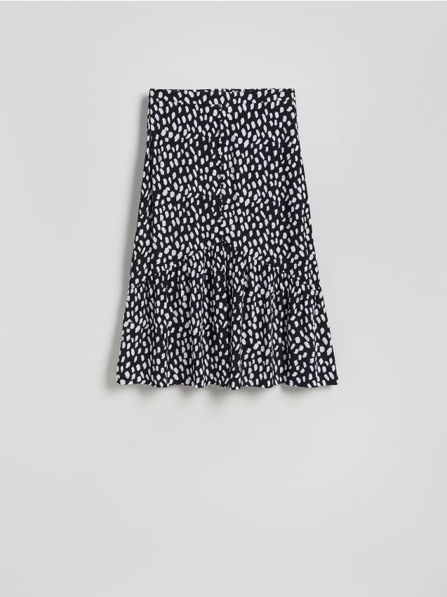 Patterned viscose skirt - RESERVED