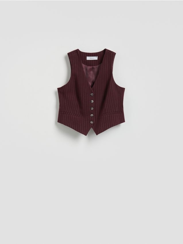 Viscose rich suit vest - RESERVED