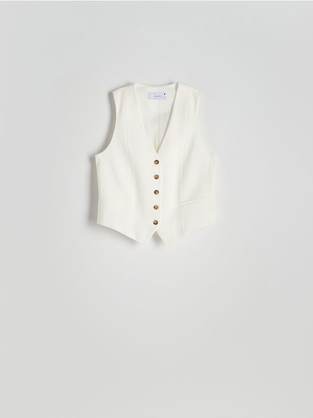 Viscose blend vest - RESERVED