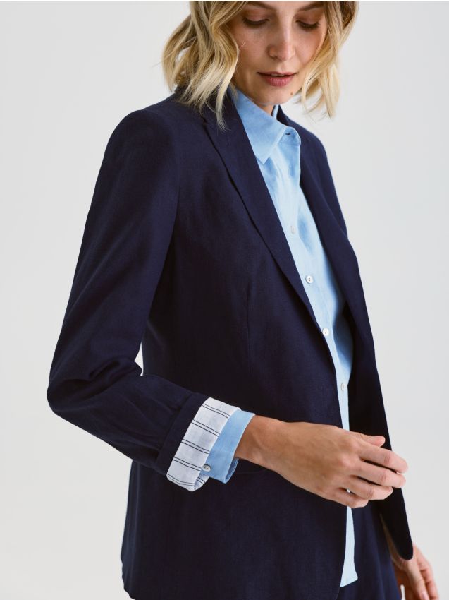 Linen rich blazer - RESERVED