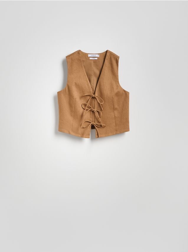 Linen vest - RESERVED