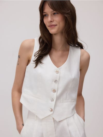 Gilet in lino