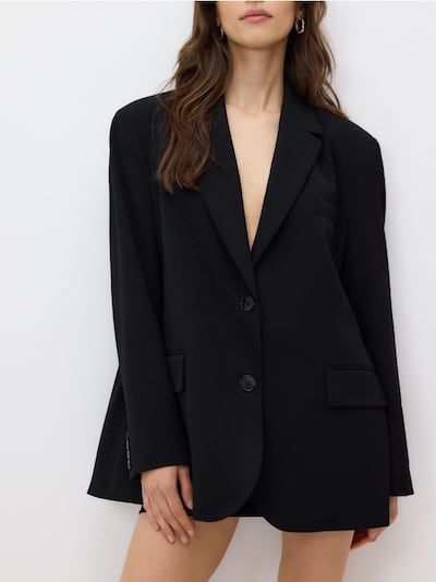 Einreihiger Oversize-Blazer
