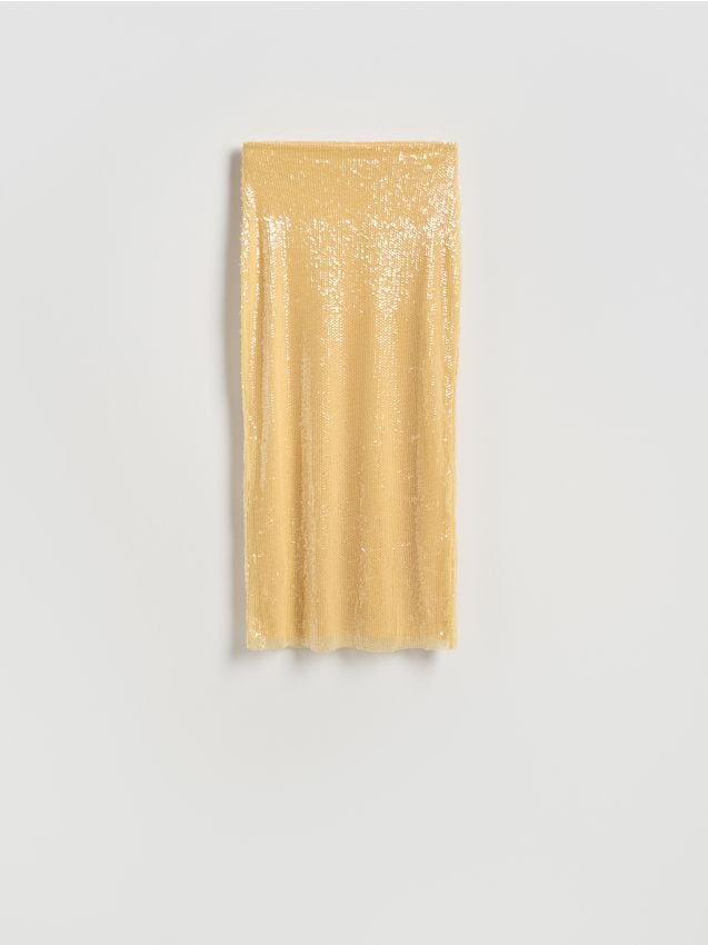 Midi-jupe à sequins - RESERVED