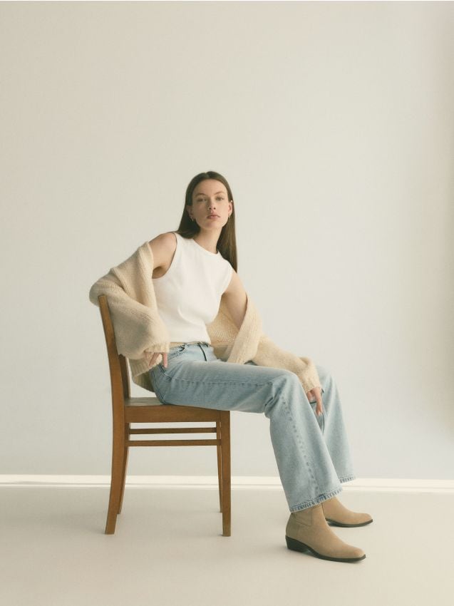 Wide leg jeans - RESERVED