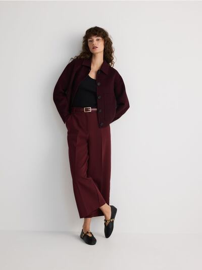 Παντελόνι wide leg με ζώνη
