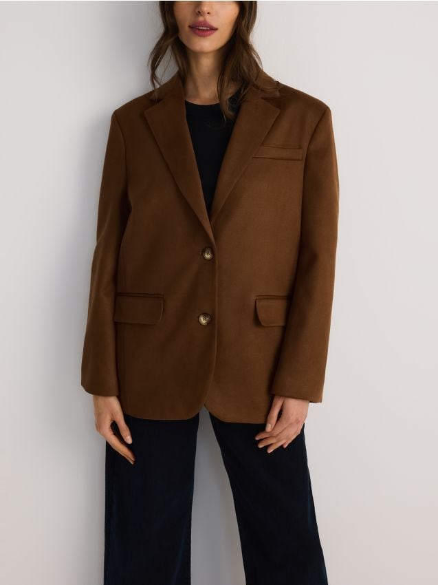 Single-breasted blazer - RESERVED