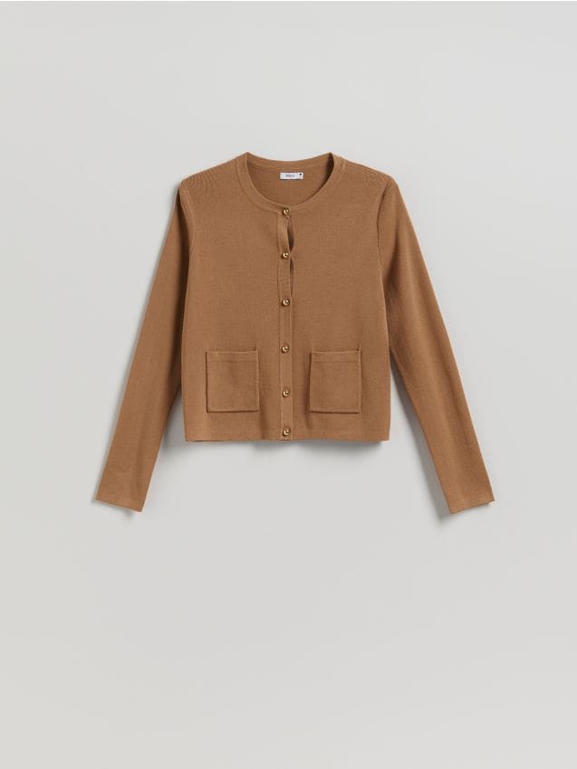 Strickjacke aus Viskosegemisch - RESERVED
