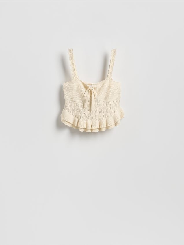 Crocheted camisole top - RESERVED